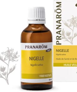 PRANAROM Aceite de Comino Negro BIO 50 ml – Nigella Sativa Piel Cabello | Nigella sativa prensado en frío, puro y natural. Nutre la piel, el cabello y el bienestar.