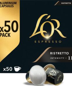 L'OR Espresso Café Ristretto | 50 Cápsulas | Amazon Exclusive | Intensidad 11, Compatible con máquinas Nespresso