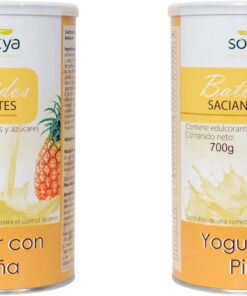 Sotya Pack Ahorro - Batido Saciante Yogur Piña 700 Gramos (Total 2 x 700 Gramos = 1400 Gramos)