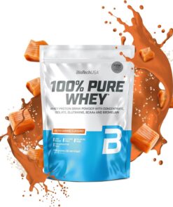 BioTechUSA 100% Pure Whey | Proteína en Polvo con BCAA y Glutamina | Sin Gluten, Sin Aceite de Palma, 454 g, Caramelo Salado