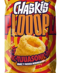Facundo Chaskis Looop Tijuasonic | Snack Horneado de Maíz y Patata | Crujido 360° Sin Gluten | Sabor Picante Atrevido | 75g | Aperitivo Original y Crujiente | Ideal para Compartir en Cualquier Momento | Sin Gluten, Crujido 360°, Sabor Picante, Horneado, Aperitivo Original