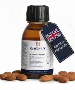 Naissance Aceite De Almendras Dulces Prensado en Frio (No 215) 100ml - Hidratante y Emoliente Cuidado Cara, Pelo, Uñas, Cuerpo, Piel – Para Masaje Corporal, Jabones, Estrías