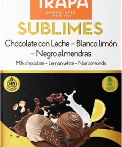 TRAPA | Surtido Bombones Sublimes | Caja de 3 Sabores | Sin Gluten | Caja de 200g, Sin Aceite de Palma