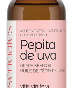 Essenciales Aceite de Pepita de Uva 100 ml – 100% Puro y Natural – Hidratación Ligera – Para Masajes, Cuidado de la Piel y Cosmética Natural