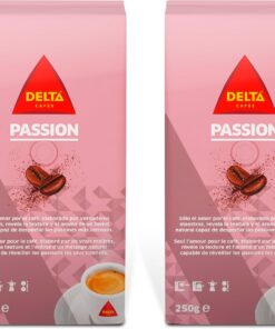 Delta Cafés Passion - Café Molido - Notas Cítricas y de Chocolate - 250 G (Paquete de 2)