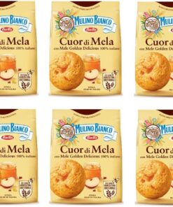 Galletas italianas de 6X FunderCuor di Mela con auténticas piezas de manzana y puré de manzana 300g