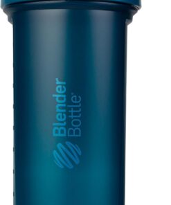 BlenderBottle Classic V2 - Botella mezcladora perfecta para batidos de proteínas y entrenamiento previo, 45 onzas, azul océano