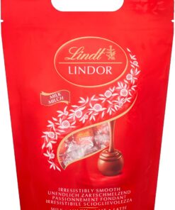 Lindt LINDOR bombones chocolate con leche - Aproximadamente 80 bolas, 1kg - bombón de chocolate con relleno de chocolate cremoso perfecto para compartir y regalar