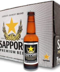 Sapporo Cerveza - Paquete de 24 x 330 ml - Total: 7920 ml