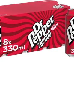 Dr Pepper Zero Sugar, 8 x 330ml