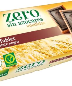 Gullón - Galletas Choco Tablet con Chocolate Negro Zero Sin Azúcares (150 g)