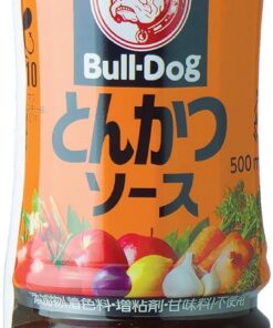 Bull-Dog Vegetal y salsa de frutas salsa tonkatsu (500 ml) | Salsa japonesa todo urpose con umami: perfecta para tonkatsu, okonomiyaki y salteados