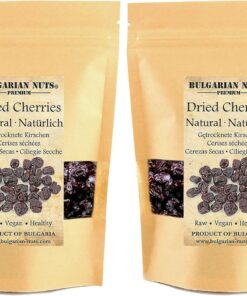 500 g Cerezas, secadas al sol completamente picadas naturalmente dulces - sin azúcar agregada, sin aditivos, sin conservantes. (Paquete de 2)