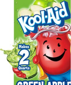 Kool Aid Green Apple, preparado para bebidas de manzana verde de 3.9g