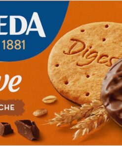 Fontaneda Galletas Digestive con Chocolate con Leche, Deliciosas para Desayuno y Snacks, 300 g | Galletas Digestive con chocolate con leche y ricas en fibra, ideales para desayunos, meriendas y recetas caseras