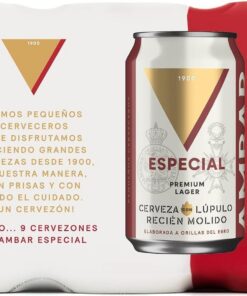 Ambar Especial - Pack 9 latas x 33cl - 5.2 % Volumen de Alcohol