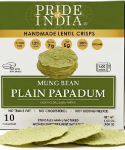 frijol mungo plano (Moong Dal) Sada Papadum - 10pc