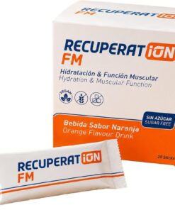 Bebida Hipotónica Sin Azúcar con Electrolitos + Sales Minerales y Magnesio para Remineralización Muscular Profunda y Fatiga - Sabor Naranja Sin Gluten Ni Lactosa - Pack 20 Sobres | RECUPERATION