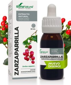 Soria Natural Zarzaparrilla Extracto en Gotas – Propiedades Diuréticas y Depurativas – Apoya la Salud del Organismo - 100% Natural – Favorece la Eliminación de Líquidos- Frasco de 50 ml.