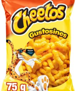 Cheetos Gustosines Sal Producto de Aperitivo de Maíz Horneado, 75g (Paquete de 5)