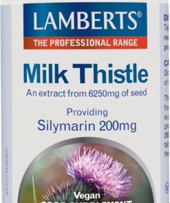 Lamberts Cardo Mariano 6250 mg | 90 Tabletas | Una al Día | Aportando 200 mg de Silimarina | Extracto Estandarizado 25:1 | Calidad Farmacéutica GMP