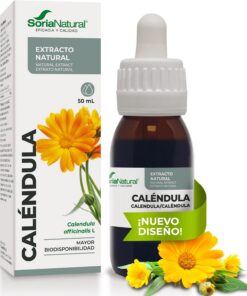 Soria Natural Caléndula Extracto - Favorece la Protección Gástrica, Ayuda en Procesos del Ciclo Menstrual - 100% Puro - Salud del Aparato Digestivo y el Bienestar Femenino - Botella de 50 ml