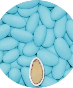 EinsSein Peladillas de Almendra Gracile azul celeste mate 500g | 150 pieza Confeti Dulce para Fiestas | Grageas para Boda Bautizo y Comunión | Cumpleaños y Eventos