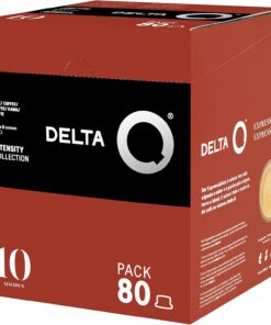 Delta Q Cápsulas Qalidus - Intensidad 10 - Café Natural - 80 Cápsulas | Compatible con máquinas Delta Q, Espresso Intense con Notas de Caramel, fabricado en Portugal