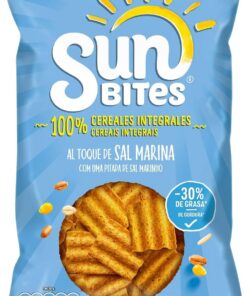 Sunbites Snack Ondulados Multicereales Al Toque de Sal Marina - 95g (Paquete de 5)