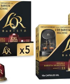L'OR Barista Cápsulas Dobles de Café Barista | Intensidad 13 | 50 Cápsulas Compatibles con Cafeteras L'OR Barista - Amazon Exclusive (Paquete de 2)