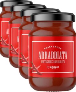 by Amazon Salsa Para Pasta Arrabbiata, 420g (Paquete de 4)