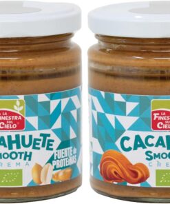 LA FINESTRA SUL CIELO Crema de Cacahuete Smoothy BIO, 200g (Paquete de 2)