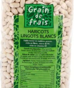 Frijol lingote blanco – Grano fresco – Paquete de 1 kg