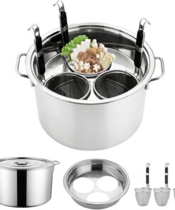 Olla de pasta con cesta coladora, suministros para hervir fideos de acero inoxidable, caldera de pasta doméstica, para amantes de la cocina, principiantes, profesionales, preparación de comidas