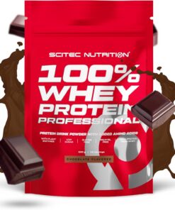 Scitec Nutrition 100% Whey Protein Professional - Concentrado y aislado | Proteína de suero con enzimas digestivas - aminoácidos añadidos - para la masa muscular - 500 g, Chocolate