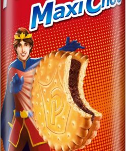 Príncipe Maxi Choc, Galletas Sándwich Rellenas de Doble Crema de Chocolate con Leche, 250g | Galletas con doble crema de chocolate, sabor irresistible y textura crujiente, ideales para meriendas y compartir