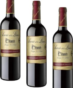 Señorío de los Llanos Crianza - Vino Tinto D.O. Valdepeñas - 1 Botella x 750 ml (Paquete de 3)