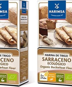 Harimsa Harina Trigo Sarraceno Ecológico, Original, 400 Gramos (Paquete de 2)