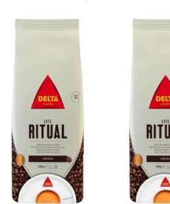 Delta Cafés Ritual - Café en Grano Arábica y Robusta - Mezcla de Café de Tanzania y Angola - Notas de Frutas - Formato 500 G (Paquete de 2)