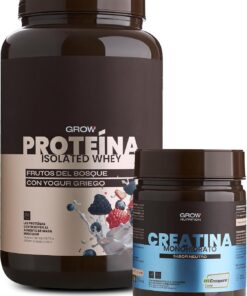 Grow Wellness Lote Proteína Aislada Frutos del Bosque con Yogur Griego 1 kg + Creatina Monohidrato Creapure 250 g | Whey Isolate CFM