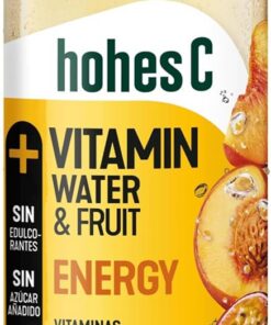 hohes C Vitamin Water Energy - Melocotón y Maracuyá - Bebida Refrescante 0,5L