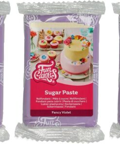 FunCakes Pasta de Azúcar Violeta Fancy 250 g (Paquete de 3)