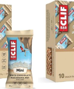 CLIF BAR Minis | Barritas Proteína | White Chocolate Macadamia Nut | Protéines Végétales |10 x 28 g (Paquete de 2)