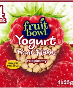 Fruit Bowl Escamas Frambuesa Fruta Con Una Capa De Yogur (4X25g) (Paquete de 2)