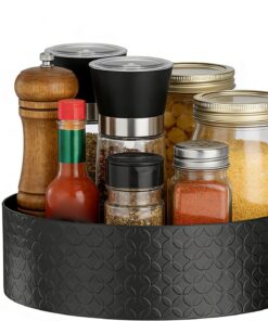 Organizador de Especias Bandeja De Organización Giratoria | Portaespecias con Base Rotatoria Para En Encimera Aperitivos Baño Tocador Medicinas Y Perfumes