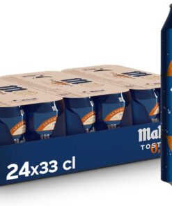 Mahou 0,0 Tostada, Cerveza Lager Sin Alcohol, Pack 24 Latas x 33cl