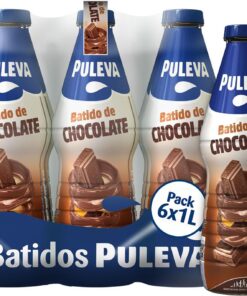 Batido Puleva de Cacao botella 1L – Pack 6 unidades