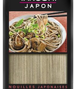 TANOSHI - Soba para cocinar - Fideos japoneses - Harina de trigo sarraceno - Para 4 personas - Preparación en 4 min - 400 g