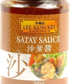 Lee Kum Kee Salsa de Satay, Salsa de Cacahuetes Estilo Satay Perfecto para Carnes 340g