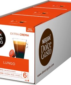 Nescaf Dolce Gusto - Lungo - 3 Paquetes de 16 Cpsulas - Total: 48 Cpsulas